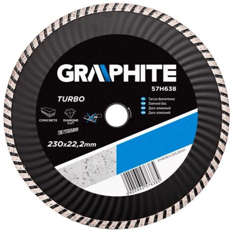 Lama diamantata Graphite 57h638 turbo wave 230x22,2 mm