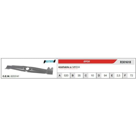 Lama EFCO OLEOMAC tagliaerba rasaerba tosaerba MODELLI: MR534 R301618