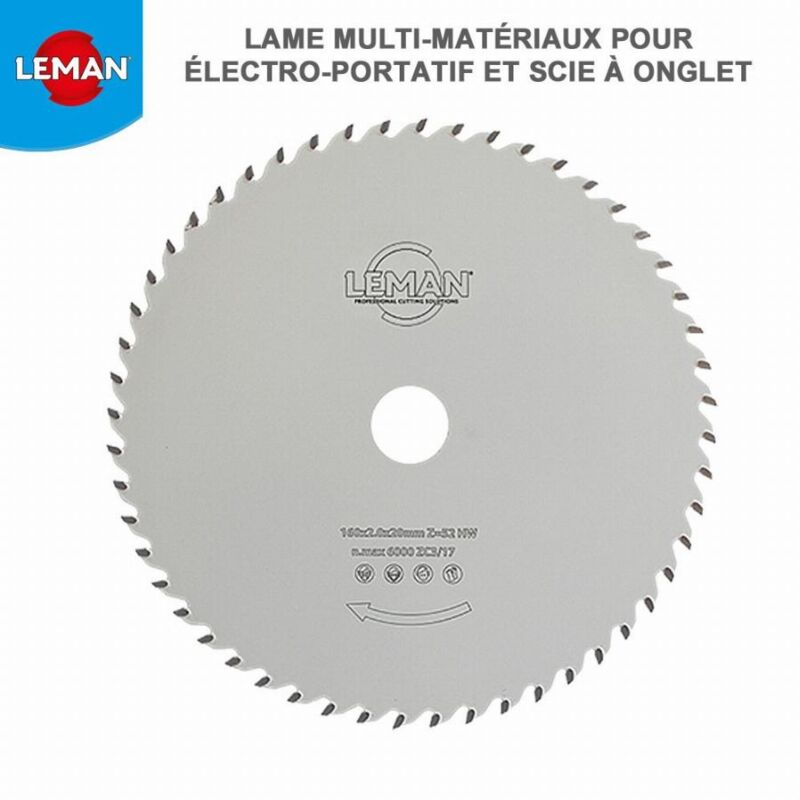 Lama in metallo duro multimateriale d. 190 mm x