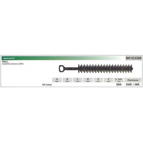 Lama inferiore/superiore BRILL tagliasiepe 420AHS 015399