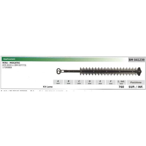 Lama inferiore / superiore IKRA tagliasiepe AHS 6024 Li 041239
