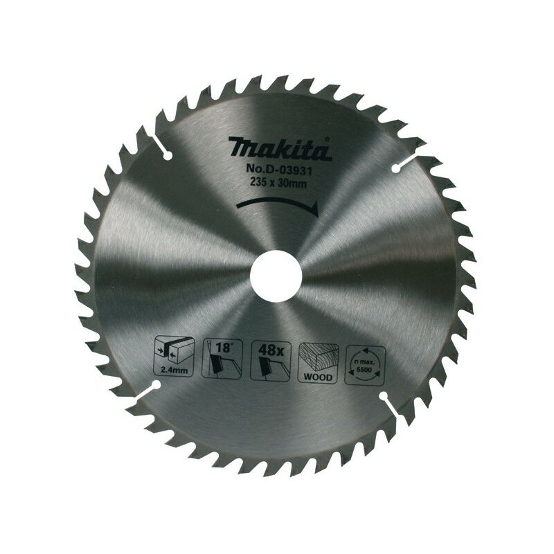 Makita - Lama per sega circolare in metallo duro 235mm 48 denti - D-03931