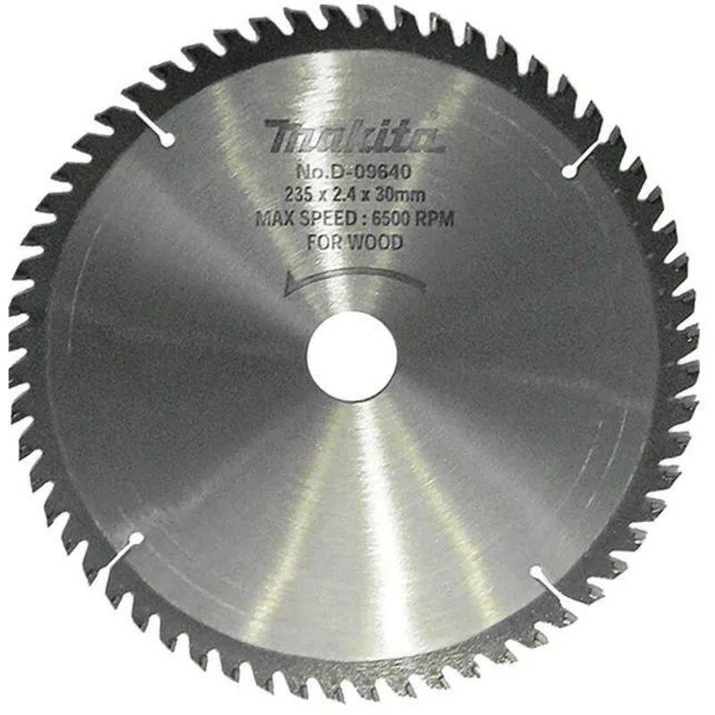 Lame carburo Makita 235 mm 60 denti per sega