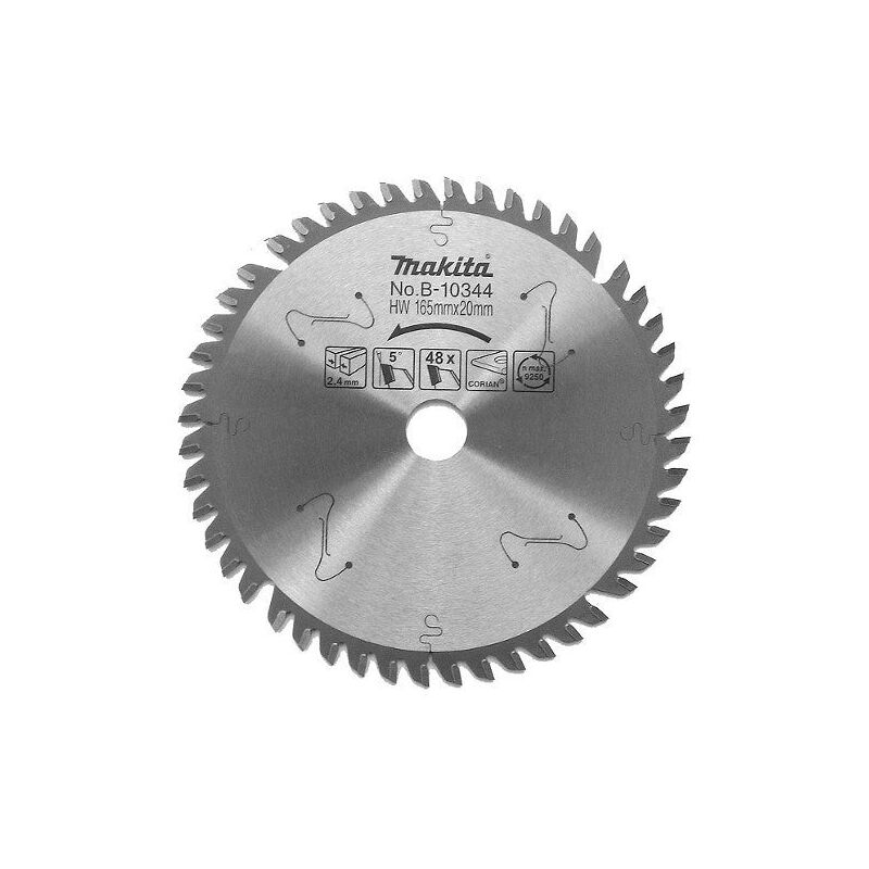 Disco Legno 165mm Makita B-10344