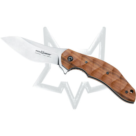 Lama Messer Closable Fox Anso Flipper Ordner Santos, Bld N690, Holzgriff