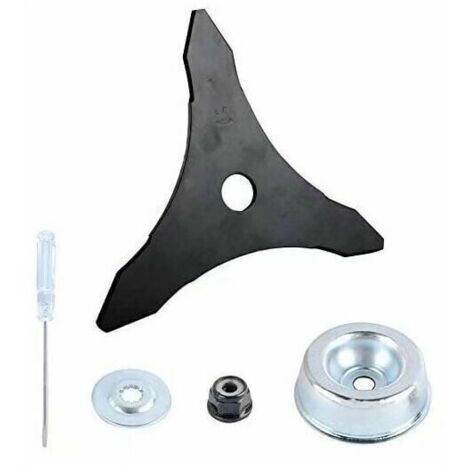 Lama per decespugliatore 3T con adattatore per lama da tosaerba, kit di manutenzione accessori per macchine da giardinaggio