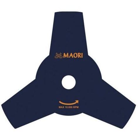 Lama Per Decespugliatore A 3 Denti  Mm 255 Cf. 6 Pz - In Acciaio Sks. Per Taglio Erba.