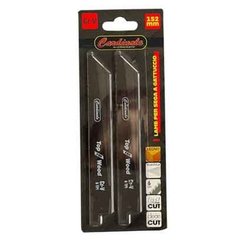 LAMA PER FERRO DI RICAMBIO PER SEGA DRITTA CARDINALE 150 mm - Confezione 2 pezzi