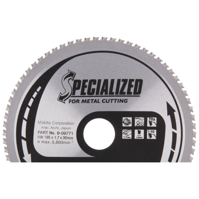 Lama per metallo Makita 185 x 30 mm - 70 denti