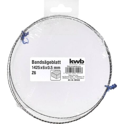 Lama per sega a nastro kwb 081502 acciaio 1425x6 mm
