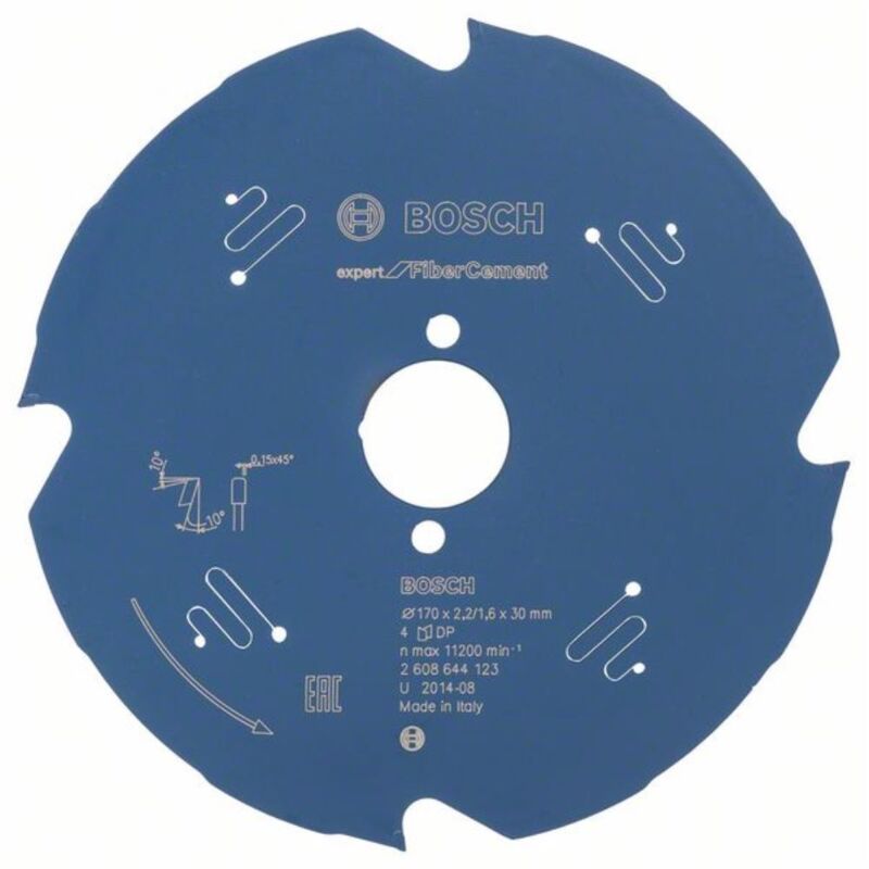 Lama da sega circolare Expert per cemento fibra, 170 x 30 x 2,2 mm, 4