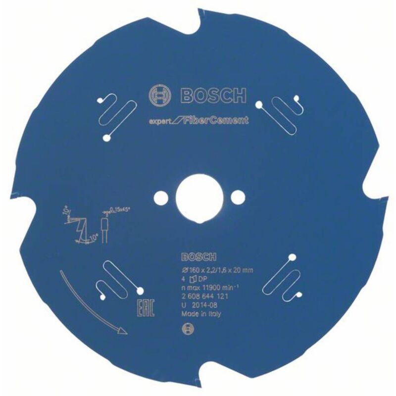 Bosch - Expert for Fiber Cement Lama per sega circolare 160x20 mm per fibrocemento