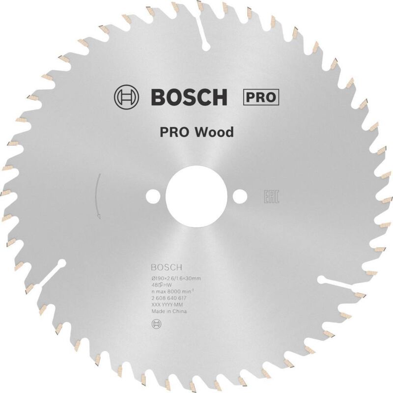 Bosch - Lama circolare Optiline Wood ø 30 mm - 190 x 30 x 2,6 mm, 48 - 2 608 640 617