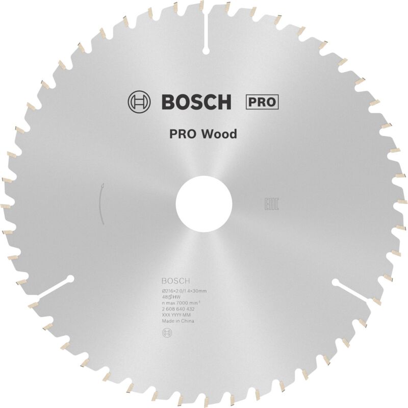 Bosch - Lama circolare Optiline Wood ø 30 mm - 216 x 30 x 2,0 mm, 48 - 2 608 640 432