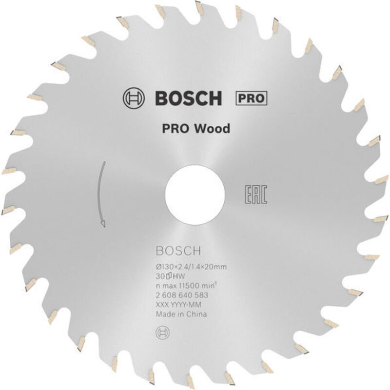Optiline Wood Lama per sega circolare 130x20 mm per legno - Bosch