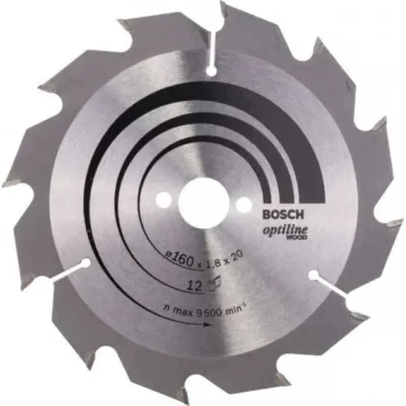 Optiline Wood Lama per sega circolare 160x20 mm per legno - Bosch