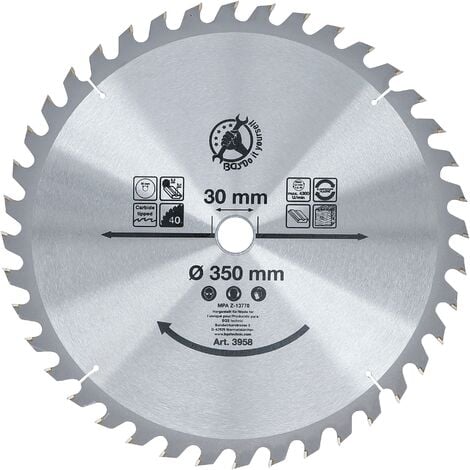 BGS TECHNIC BGS in metallo duro per sega circolare, Diametro 350 mm, 3958