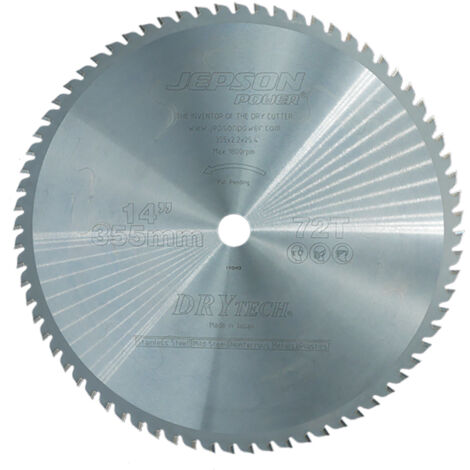 Lama per sega circolare in metallo 355/72Z D.355mm B.2.2mm foro HM D.25.4mm Z.72 JEPSON