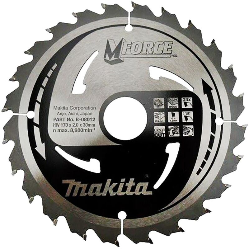 Lama per sega circolare Makita, MFORCE 170 x 30 mm - 24 denti