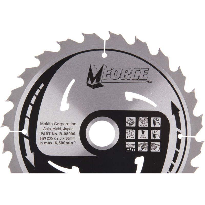 Lama per sega circolare Makita, MFORCE 235 x 30 mm - 24 denti