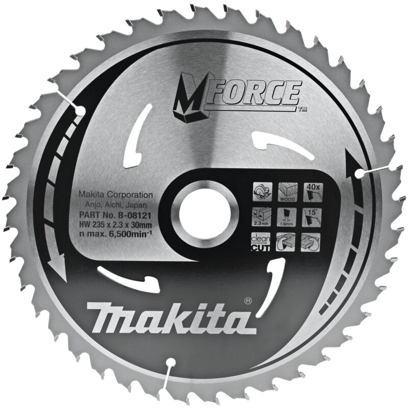 Lama per sega circolare Makita, MFORCE 235 x 30 mm - 40 denti