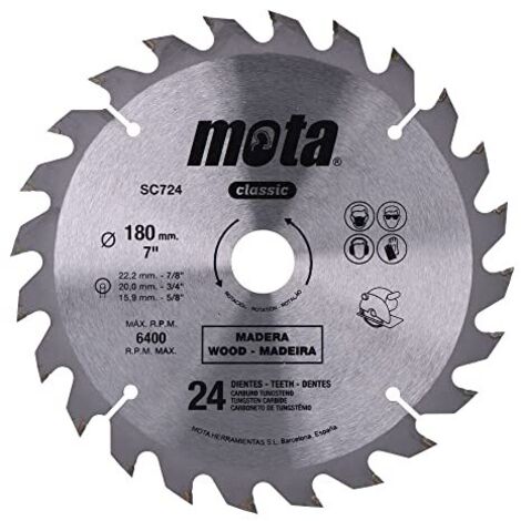 Lama per sega circolare Mota clp18 sc724p 180 mm 24 denti