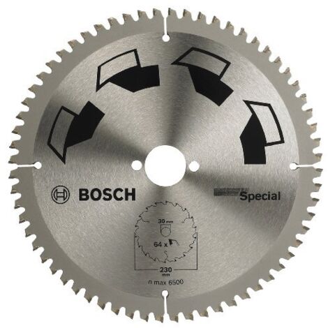 lama per sega circolare "special" 230x2x30 - 64 denti - bosch.