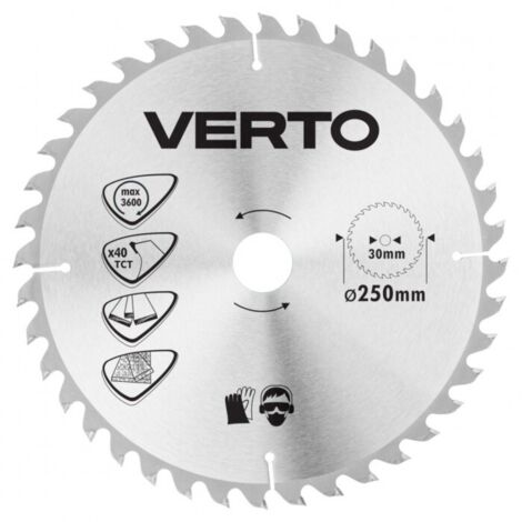 Lama per sega circolare Verto 61h134 250 mm 40 denti