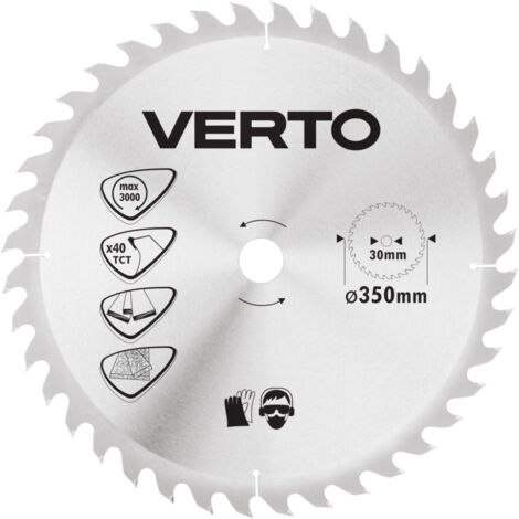 Lama per sega circolare Verto 61h142 350 mm 40 denti