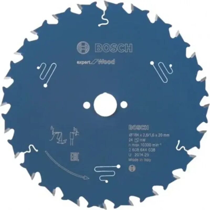 Lama da sega circolare Expert per legno, 184 x 20 x 2,6 mm, 24