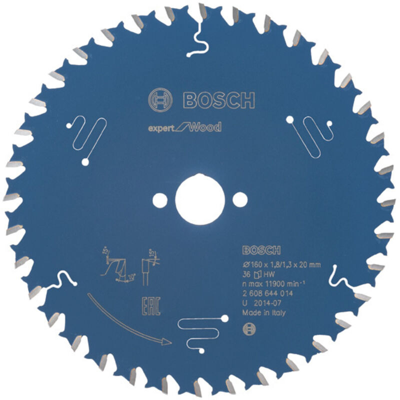 Lama da sega circolare Expert per legno, 160 x 20 x 1,8 mm, 36 denti