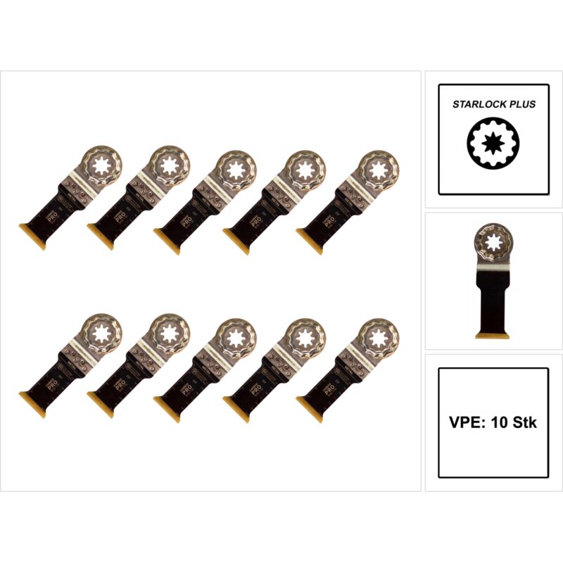 Fein - Lame de scie E-Cut Carbide Pro B.32mm StarlockPlus 10 pièces/carte fine