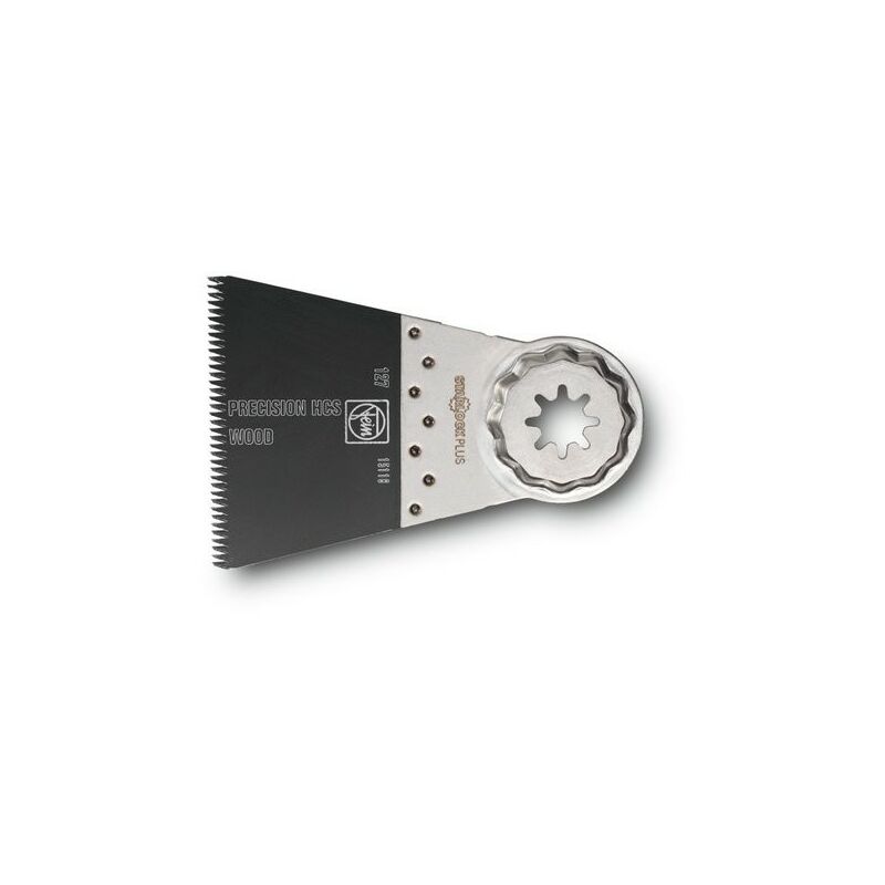 E-Cut Lama da taglio di precisione, Conf. 1 pz., Larghezza 65 mm, Lunghezza 50 mm, Attacco Starlock Plus, Dentatura giapponese su due file - Fein