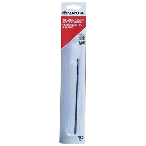 Lama ricambio acciaio 65mn seghetto a mano 130mm