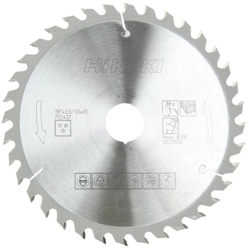 Lama circolare 190x30 T36 - hikoki - 752437
