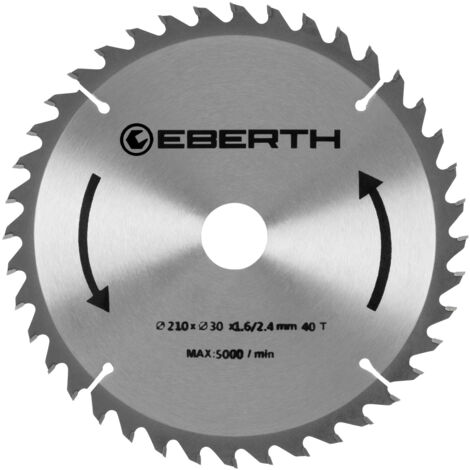 Lama TCT 210×2,4×16mm 42 denti carburo di tungsteno – vertes