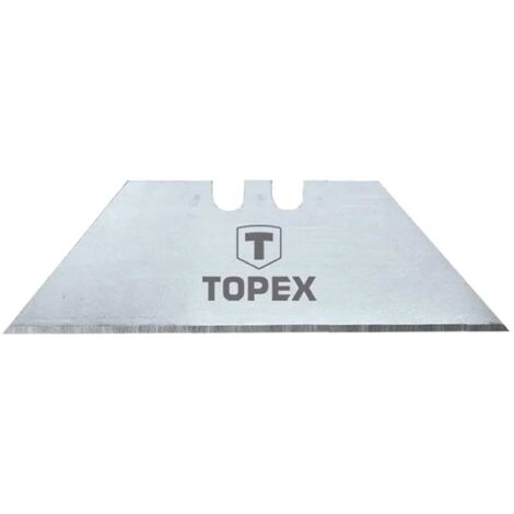 Lama "Topex" trapezoidale in blister da 5 pezzi per cutter per rifilare