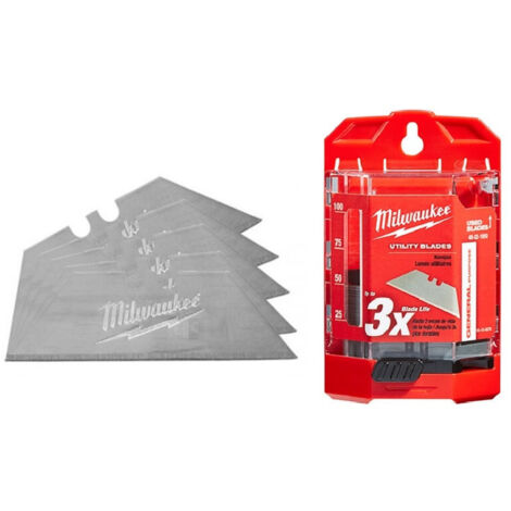 LAMA TRAPEZIO IN CARBURO UNIVERSALE PER RICAMBIO COLTELLINO - PACCO 50PZ MILWAUKEE
