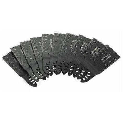 Lama universale per sega dritta per tagliare e levigare il legno, set da 10 pezzi, pezzo singolo da 34 mm