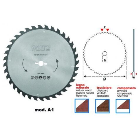 LAMA WIDIA PER SEGNA CIRCOLARE LAMA PER LEGNO Ø 400 MM DENTI 32 FORO 30 (34437)