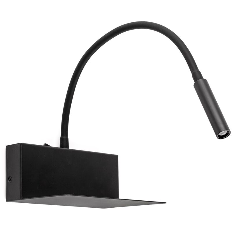 

LAMARR Aplique de pared lector negro - NEGRO MATE
