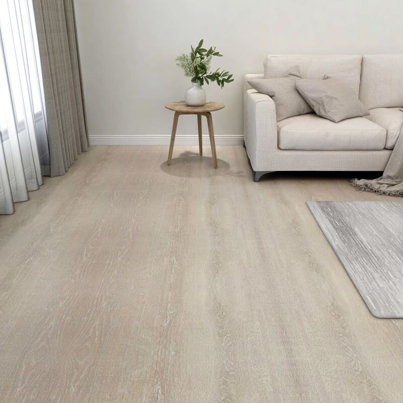 

Lamas para suelo autoadhesivas 55 piezas PVC 5,11 m² beige