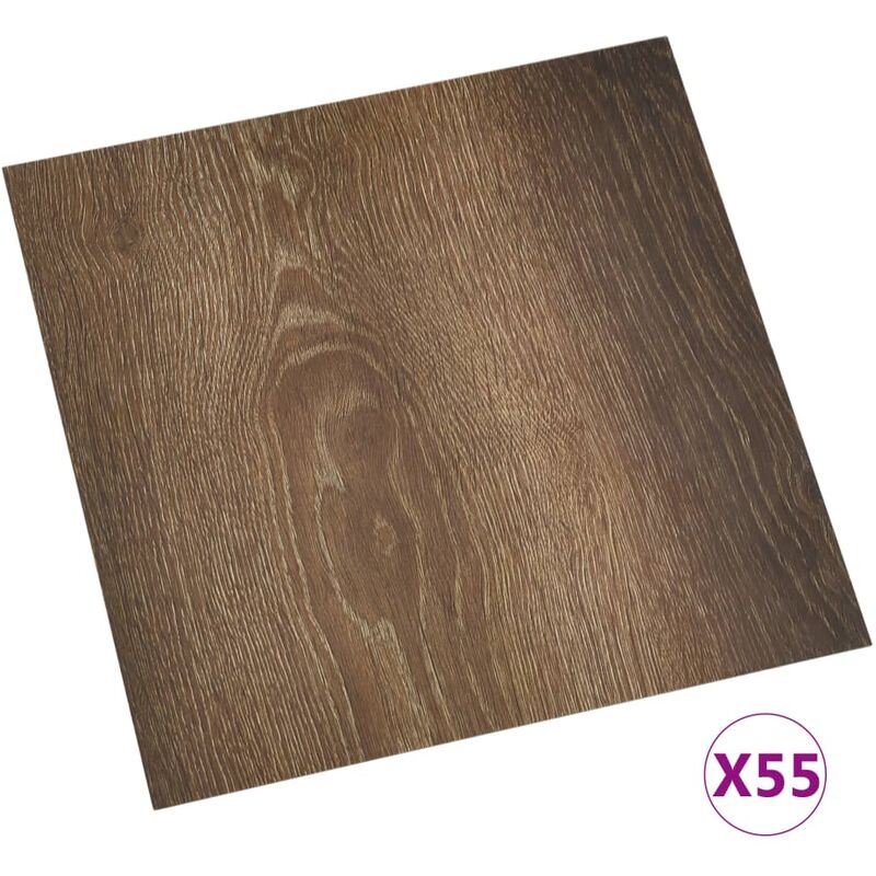 

Lamas para suelo autoadhesivas 55 piezas PVC 5,11 m² marrón - Marrón - Vidaxl