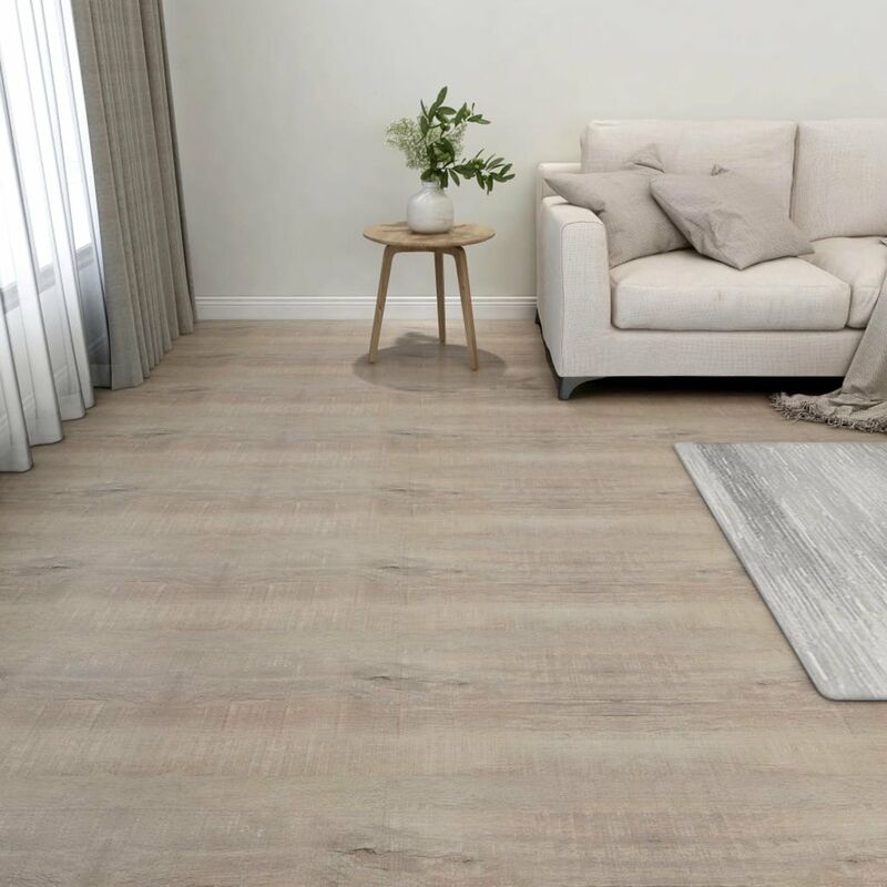 

Lamas para suelo autoadhesivas 55 piezas PVC 5,11 m² gris taupe