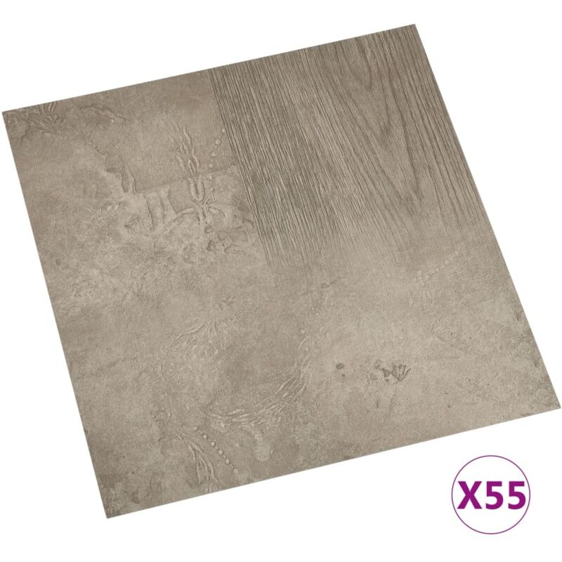 

Lamas para suelo autoadhesivas 55 uds PVC 5,11 m² gris - Gris - Vidaxl
