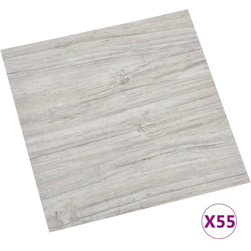 

Lamas para suelo autoadhesivas 55 uds PVC 5,11 m² gris claro - Gris - Vidaxl
