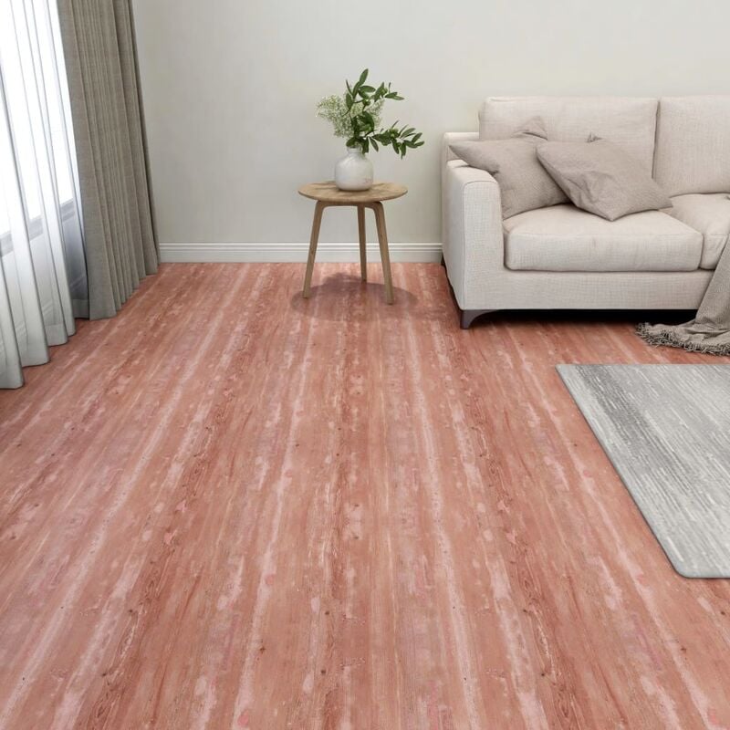 

Lamas para suelo autoadhesivas 55 uds PVC 5,11 m² rojo