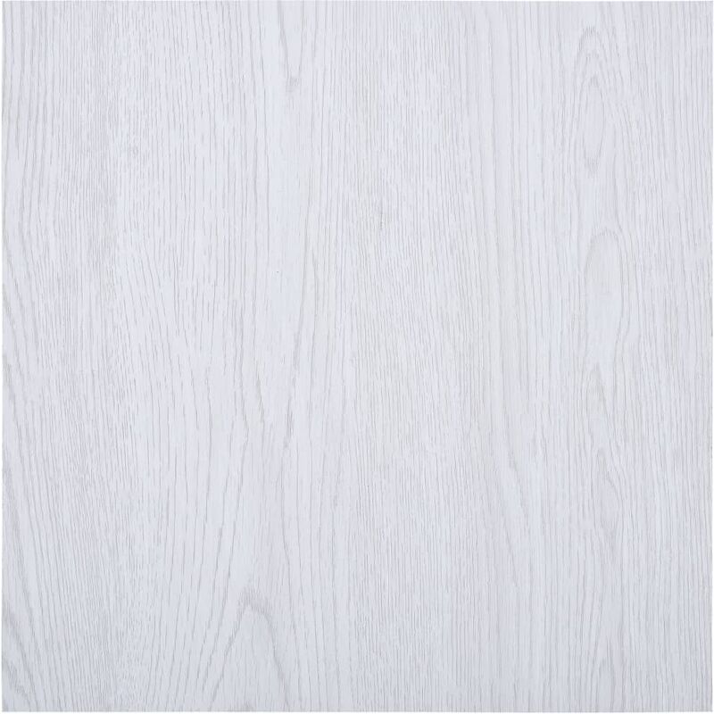 

Lamas para suelo autoadhesivas PVC blanco 5,11 m²