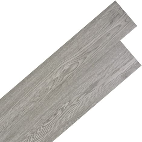 Lamas para suelo autoadhesivas PVC gris oscuro 5,02 m² 2 mm vidaXL