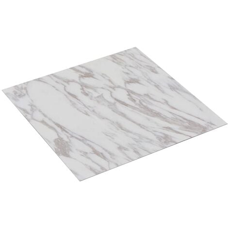 Lamas para suelo autoadhesivas PVC mármol blanco 5,11 m² vidaXL